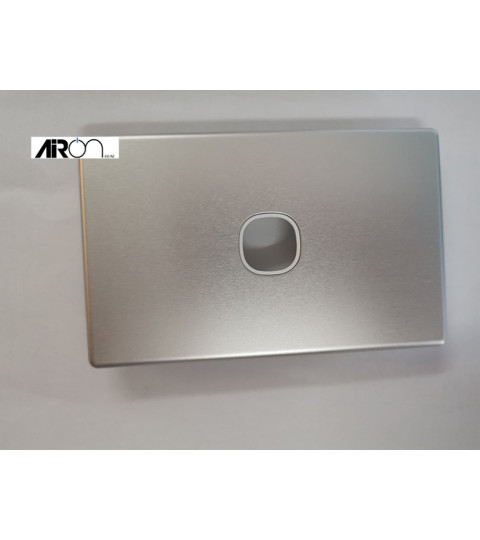 Slimline One Gang No Switch - Aluminium Cover